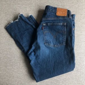 Levi’s Women’s Wedgie Button Fly Denim- Raw Hem